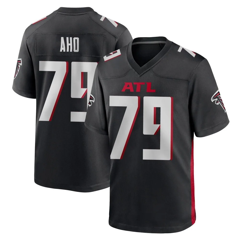 Junior Aho Atlanta Falcons Youth Nike Alternate Game Black Jersey Junior Aho Atlanta Falcons Youth Nike Alternate Game Black Jersey