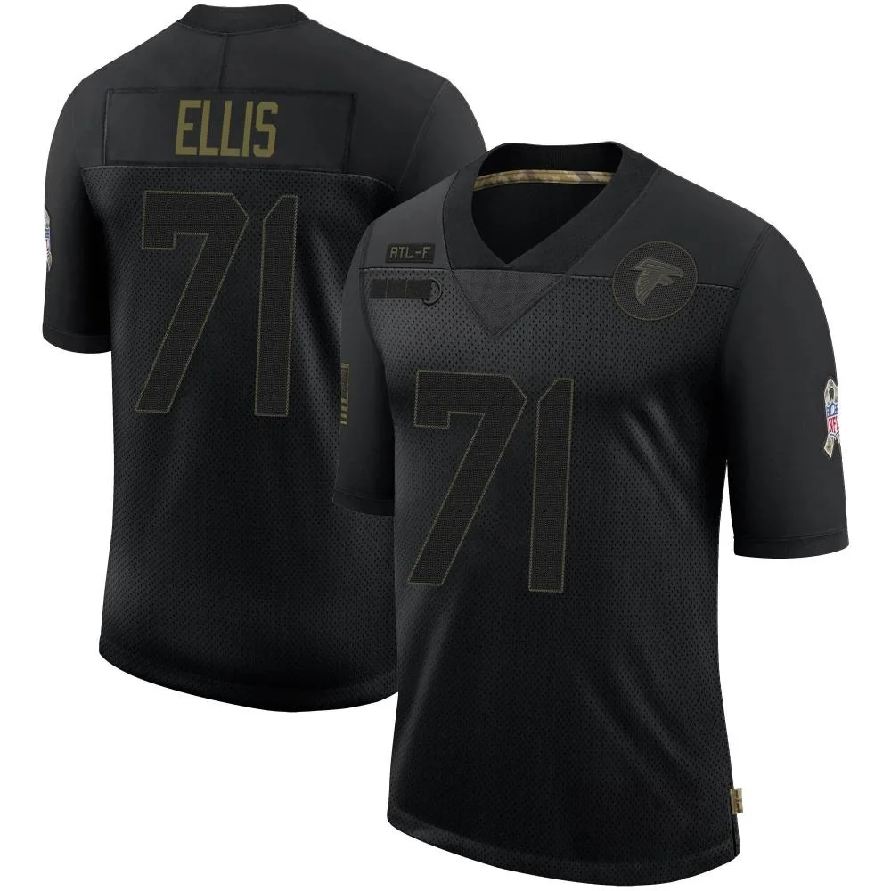 Justin Ellis Atlanta Falcons Men's Nike 2020 Salute To Service Limited Black Jersey Justin Ellis Atlanta Falcons Men's Nike 2020 Salute To Service Limited Black Jersey