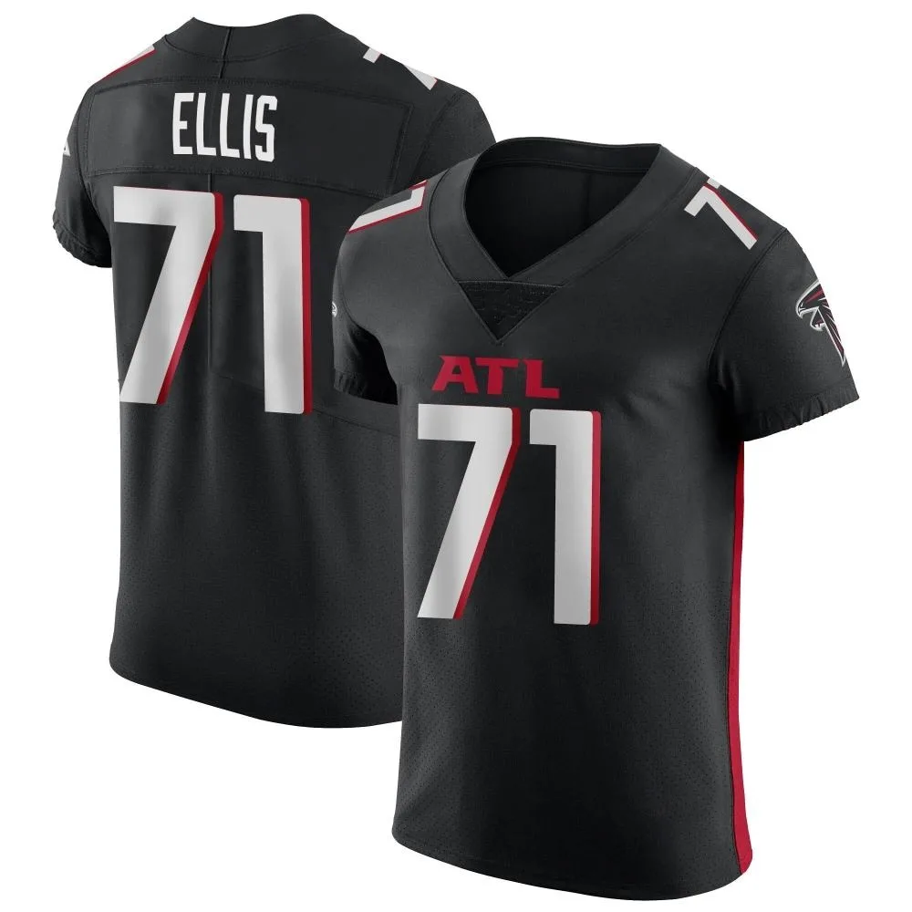 Justin Ellis Atlanta Falcons Men's Nike Alternate Elite Black Jersey Justin Ellis Atlanta Falcons Men's Nike Alternate Elite Black Jersey