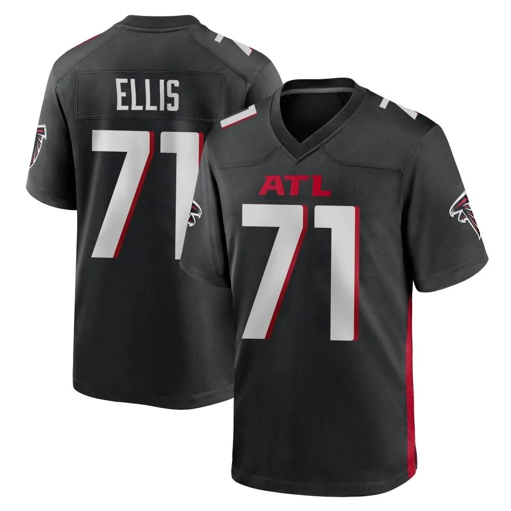 Justin Ellis Atlanta Falcons Men's Nike Alternate Game Black Jersey Justin Ellis Atlanta Falcons Men's Nike Alternate Game Black Jersey