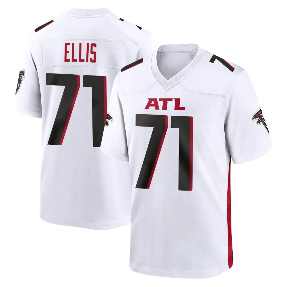 Justin Ellis Atlanta Falcons Men's Nike Game White Jersey Justin Ellis Atlanta Falcons Men's Nike Game White Jersey