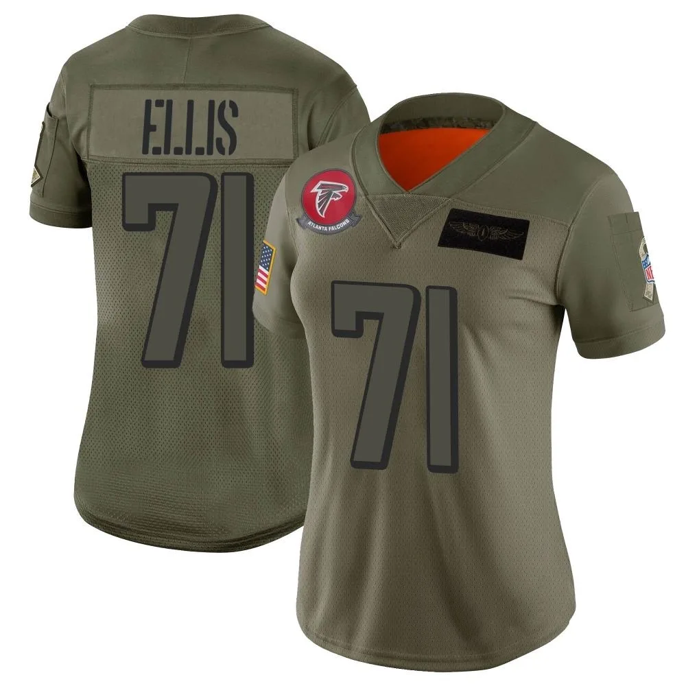 Justin Ellis Atlanta Falcons Women's Nike 2019 Salute To Service Limited Camo Jersey Justin Ellis Atlanta Falcons Women's Nike 2019 Salute To Service Limited Camo Jersey