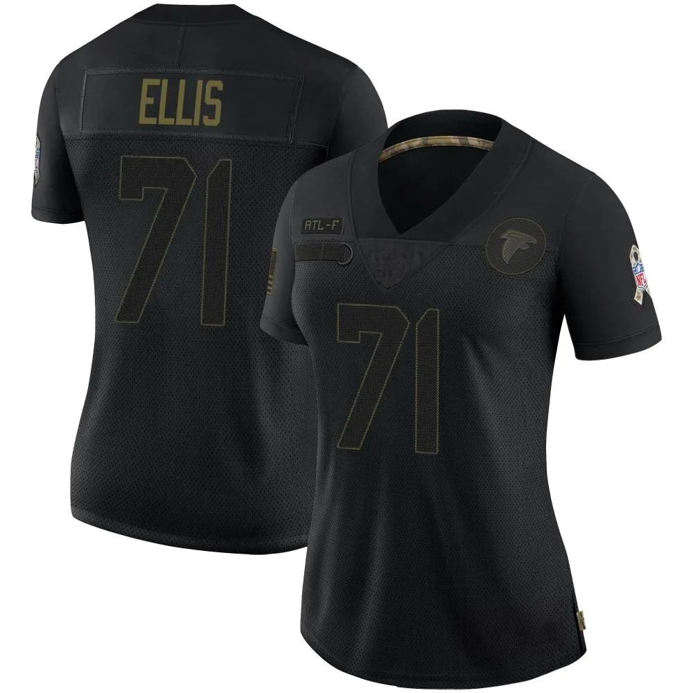 Justin Ellis Atlanta Falcons Women's Nike 2020 Salute To Service Limited Black Jersey Justin Ellis Atlanta Falcons Women's Nike 2020 Salute To Service Limited Black Jersey