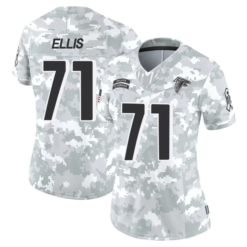 Justin Ellis Atlanta Falcons Women's Nike 2024 Salute To Service Limited Arctic Camo Jersey Justin Ellis Atlanta Falcons Women's Nike 2024 Salute To Service Limited Arctic Camo Jersey