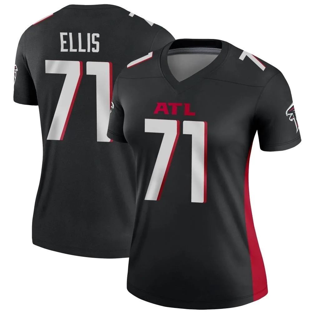 Justin Ellis Atlanta Falcons Women's Nike Legend Black Jersey Justin Ellis Atlanta Falcons Women's Nike Legend Black Jersey