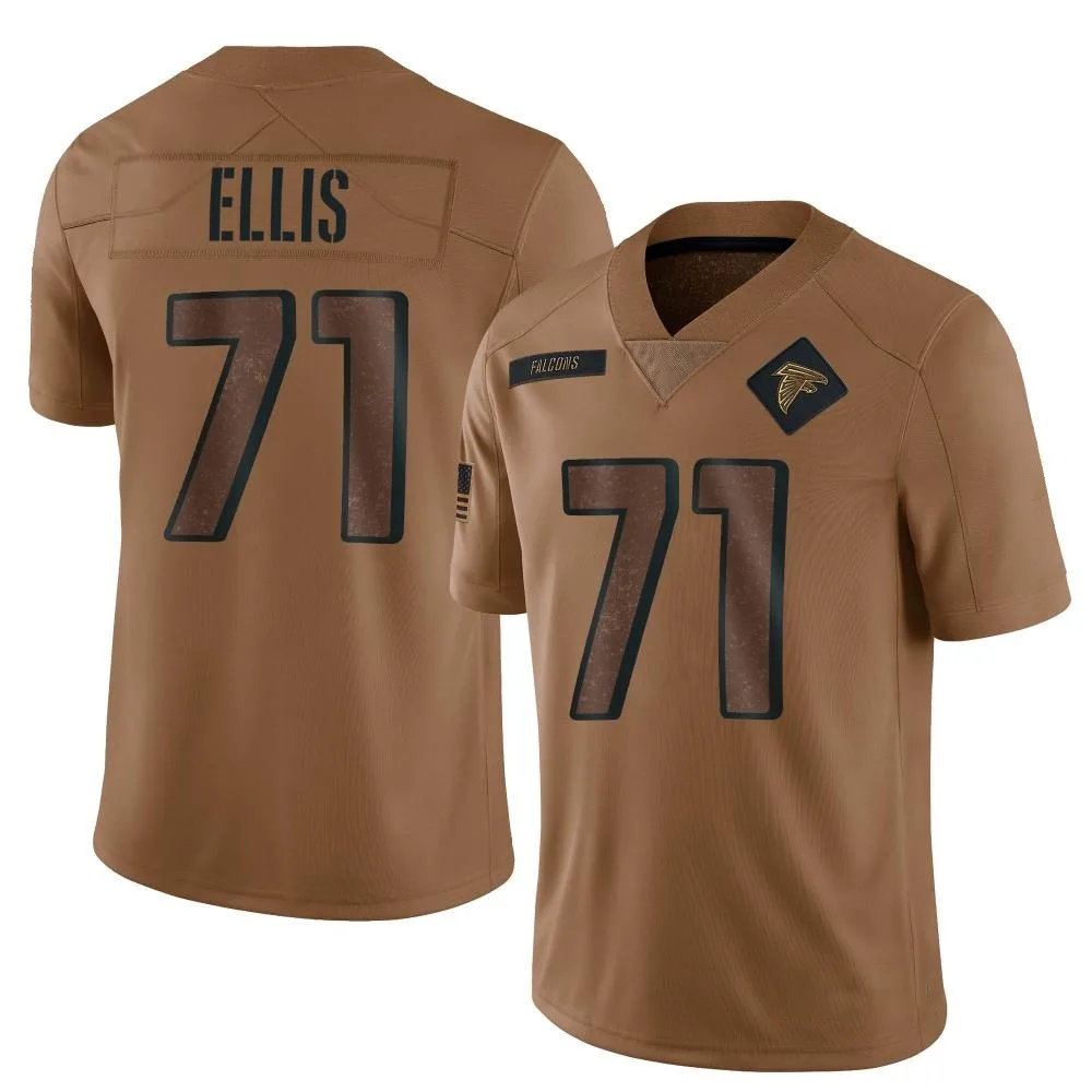 Justin Ellis Atlanta Falcons Youth Nike 2023 Salute To Service Limited Brown Jersey Justin Ellis Atlanta Falcons Youth Nike 2023 Salute To Service Limited Brown Jersey