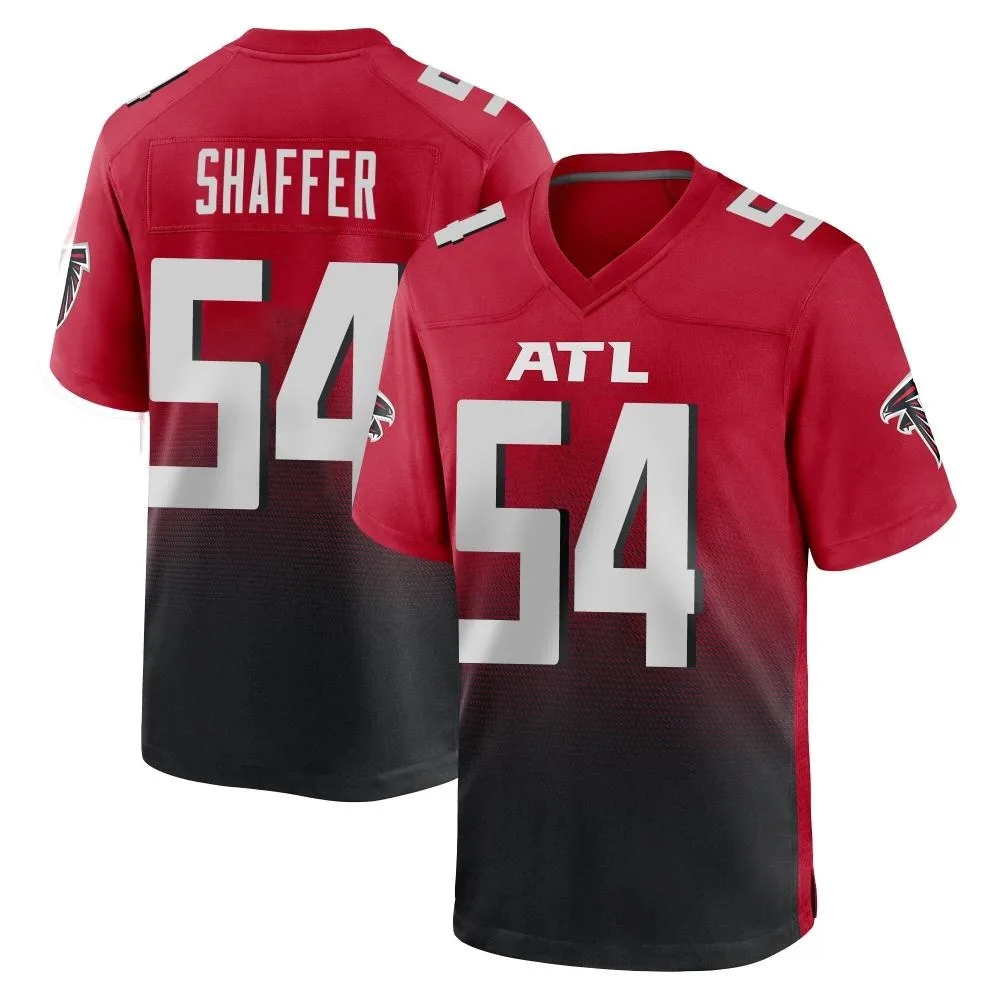 Justin Shaffer Atlanta Falcons Men's Nike 2nd Alternate Game Red Jersey Justin Shaffer Atlanta Falcons Men's Nike 2nd Alternate Game Red Jersey