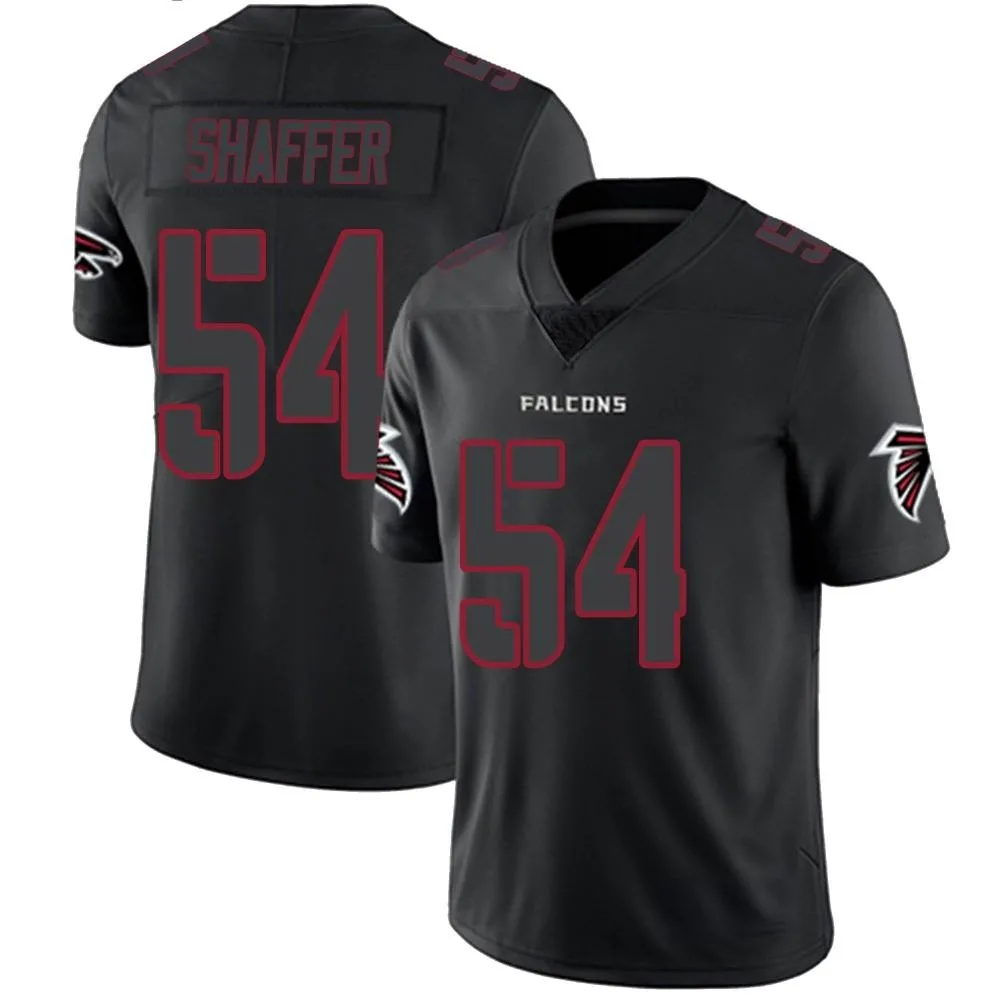 Justin Shaffer Atlanta Falcons Men's Nike Limited Black Impact Jersey Justin Shaffer Atlanta Falcons Men's Nike Limited Black Impact Jersey