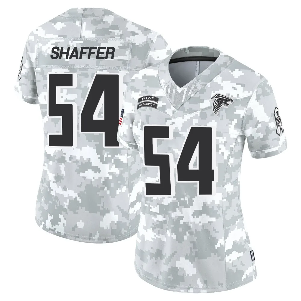 Justin Shaffer Atlanta Falcons Women's Nike 2024 Salute To Service Limited Arctic Camo Jersey Justin Shaffer Atlanta Falcons Women's Nike 2024 Salute To Service Limited Arctic Camo Jersey