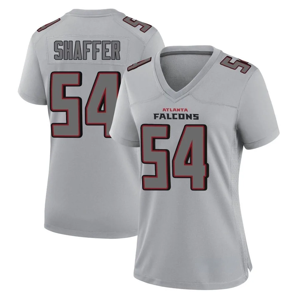 Justin Shaffer Atlanta Falcons Women's Nike Atmosphere Fashion Game Gray Jersey Justin Shaffer Atlanta Falcons Women's Nike Atmosphere Fashion Game Gray Jersey