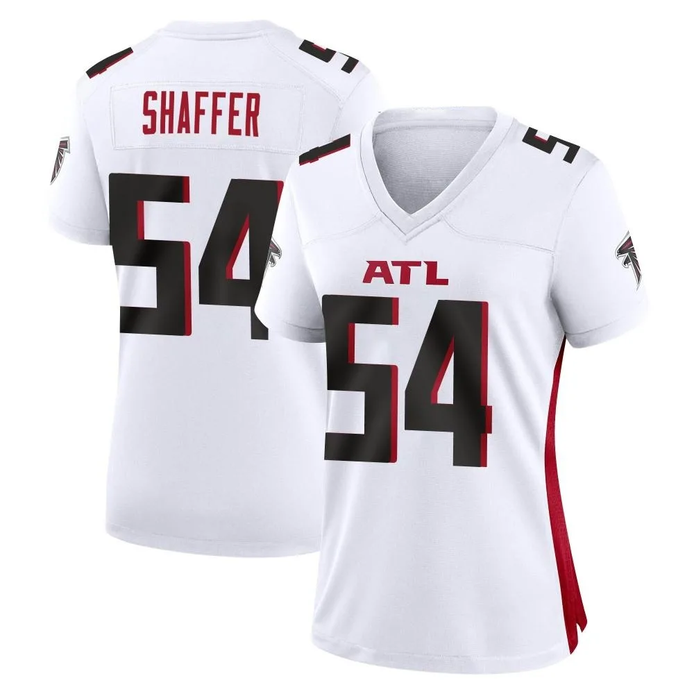 Justin Shaffer Atlanta Falcons Women's Nike Game White Jersey Justin Shaffer Atlanta Falcons Women's Nike Game White Jersey