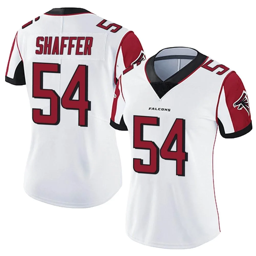 Justin Shaffer Atlanta Falcons Women's Nike Vapor Untouchable Limited White Jersey Justin Shaffer Atlanta Falcons Women's Nike Vapor Untouchable Limited White Jersey