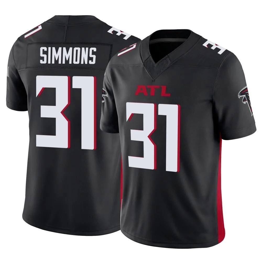 Justin Simmons Atlanta Falcons Men's Nike Vapor F.U.S.E. Limited Black Jersey Justin Simmons Atlanta Falcons Men's Nike Vapor F.U.S.E. Limited Black Jersey
