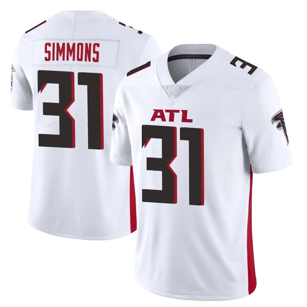 Justin Simmons Atlanta Falcons Men's Nike Vapor Untouchable Limited White Jersey Justin Simmons Atlanta Falcons Men's Nike Vapor Untouchable Limited White Jersey