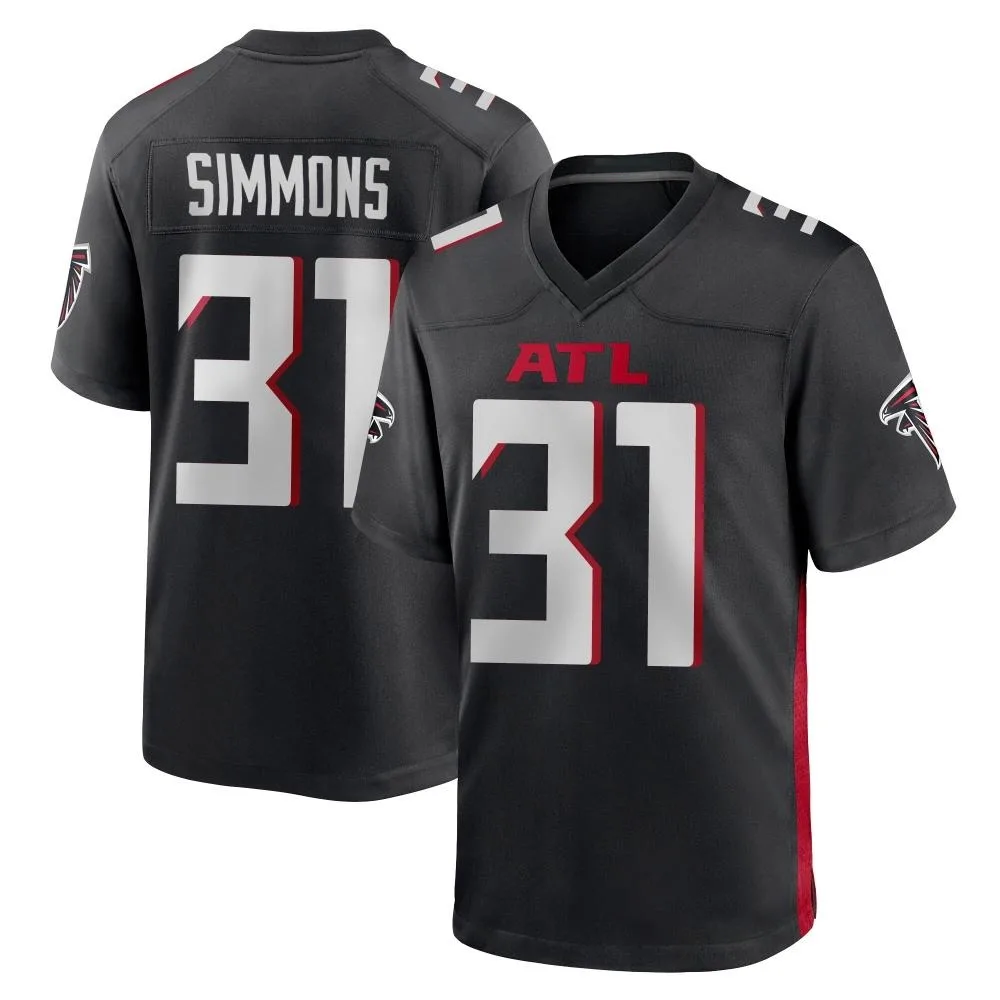 Justin Simmons Atlanta Falcons Youth Nike Alternate Game Black Jersey Justin Simmons Atlanta Falcons Youth Nike Alternate Game Black Jersey