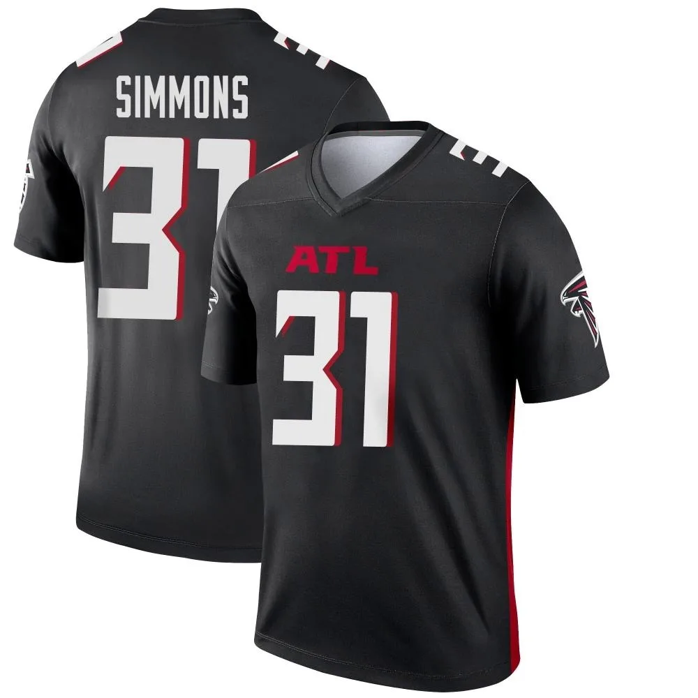 Justin Simmons Atlanta Falcons Youth Nike Legend Black Jersey Justin Simmons Atlanta Falcons Youth Nike Legend Black Jersey
