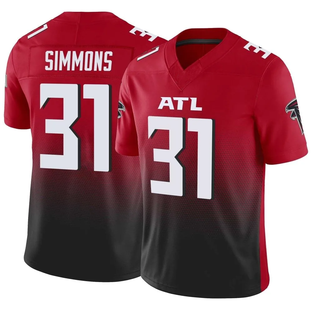 Justin Simmons Atlanta Falcons Youth Nike Vapor F.U.S.E. Limited Red Jersey Justin Simmons Atlanta Falcons Youth Nike Vapor F.U.S.E. Limited Red Jersey
