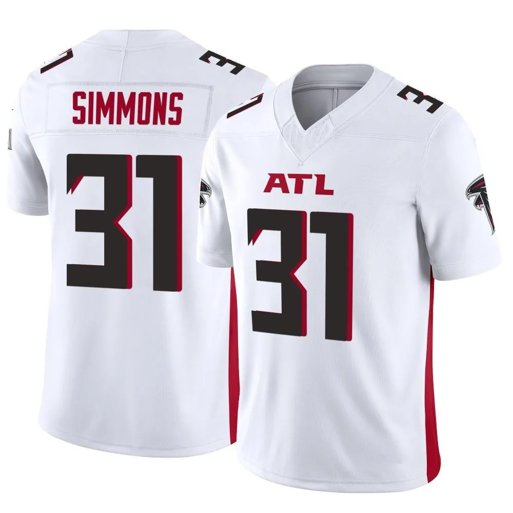 Justin Simmons Atlanta Falcons Youth Nike Vapor F.U.S.E. Limited White Jersey Justin Simmons Atlanta Falcons Youth Nike Vapor F.U.S.E. Limited White Jersey