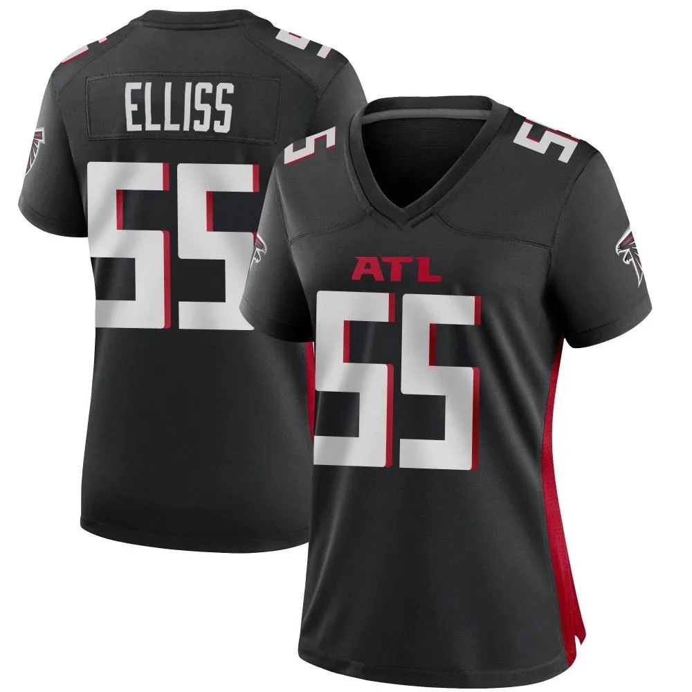 Kaden Elliss Atlanta Falcons Women's Nike Alternate Game Black Jersey Kaden Elliss Atlanta Falcons Women's Nike Alternate Game Black Jersey