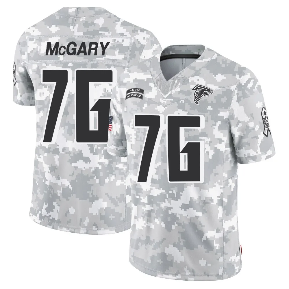 Kaleb Mcgary Atlanta Falcons Men's Nike 2024 Salute To Service Limited Arctic Camo Jersey Kaleb Mcgary Atlanta Falcons Men's Nike 2024 Salute To Service Limited Arctic Camo Jersey