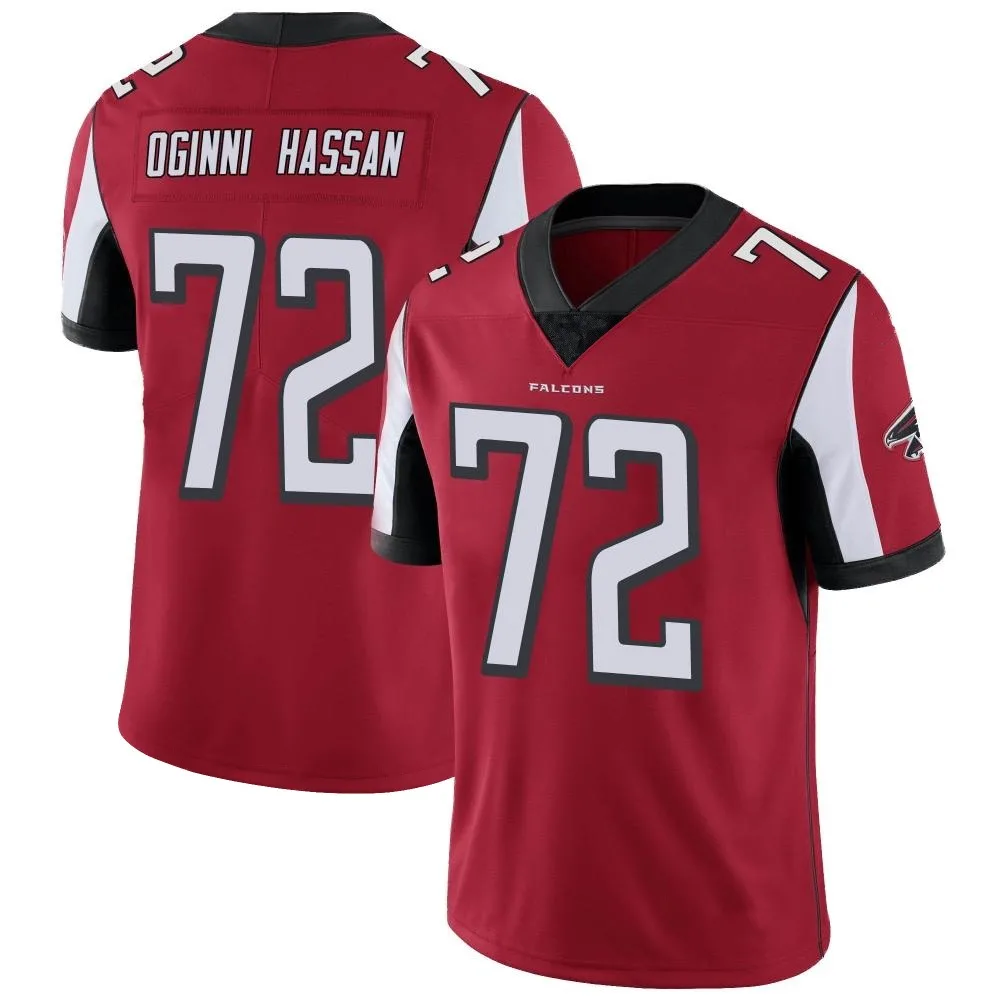 Kehinde Oginni Hassan Atlanta Falcons Men's Nike Team Color Vapor Untouchable Limited Red Jersey Kehinde Oginni Hassan Atlanta Falcons Men's Nike Team Color Vapor Untouchable Limited Red Jersey
