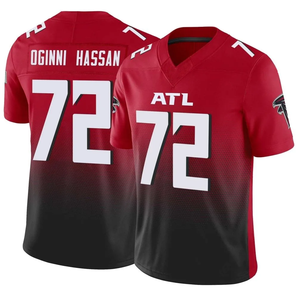 Kehinde Oginni Hassan Atlanta Falcons Men's Nike Vapor F.U.S.E. Limited Red Jersey Kehinde Oginni Hassan Atlanta Falcons Men's Nike Vapor F.U.S.E. Limited Red Jersey