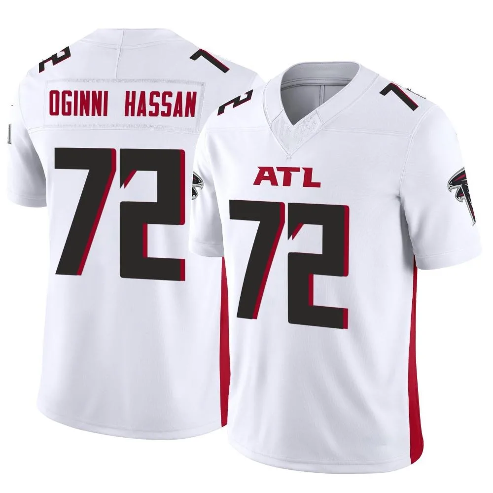Kehinde Oginni Hassan Atlanta Falcons Men's Nike Vapor F.U.S.E. Limited White Jersey Kehinde Oginni Hassan Atlanta Falcons Men's Nike Vapor F.U.S.E. Limited White Jersey