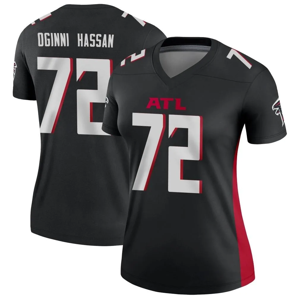 Kehinde Oginni Hassan Atlanta Falcons Women's Nike Legend Black Jersey Kehinde Oginni Hassan Atlanta Falcons Women's Nike Legend Black Jersey