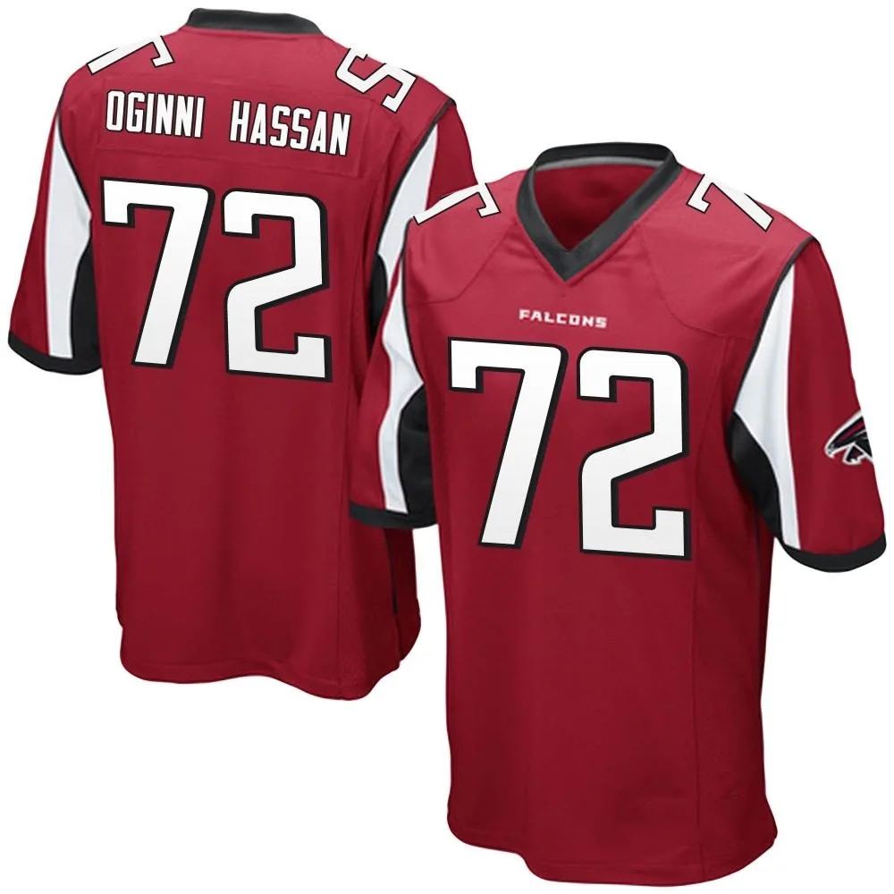 Kehinde Oginni Hassan Atlanta Falcons Youth Nike Team Color Game Red Jersey Kehinde Oginni Hassan Atlanta Falcons Youth Nike Team Color Game Red Jersey