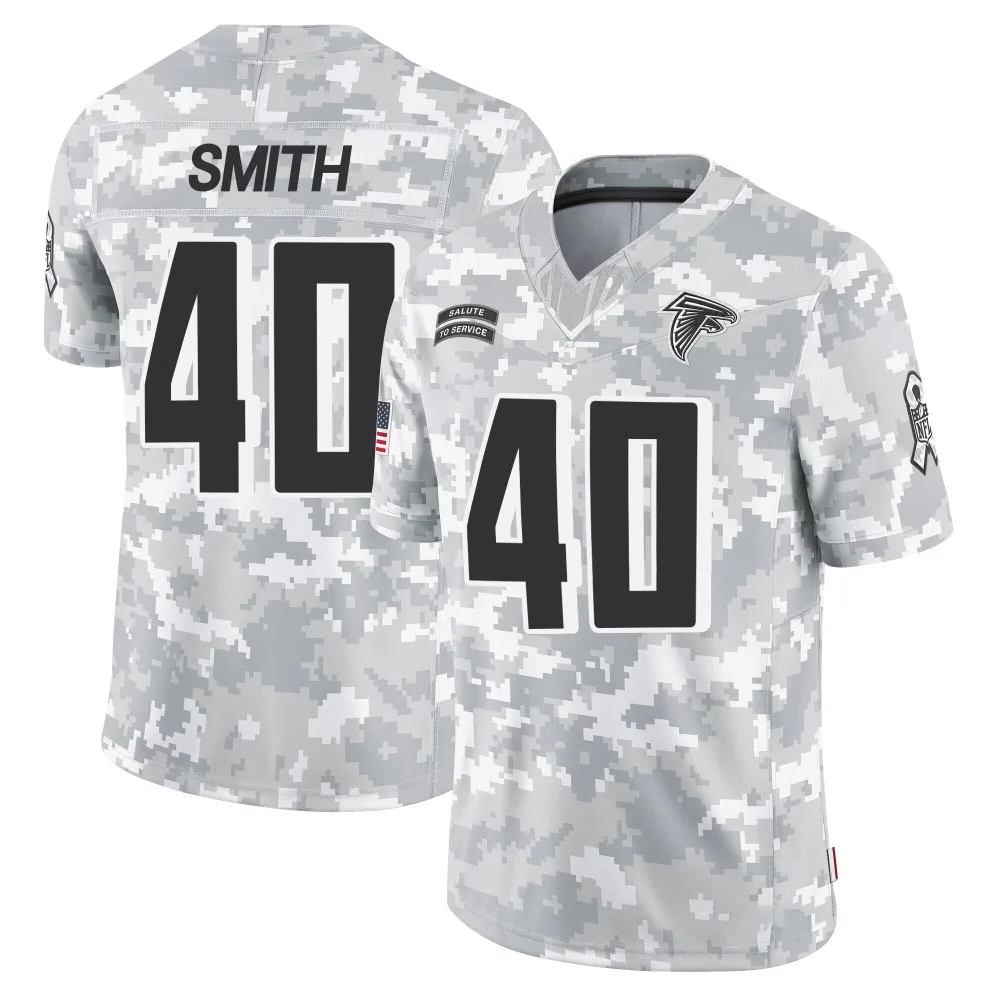 Keith Smith Atlanta Falcons Men's Nike 2024 Salute To Service Limited Arctic Camo Jersey Keith Smith Atlanta Falcons Men's Nike 2024 Salute To Service Limited Arctic Camo Jersey
