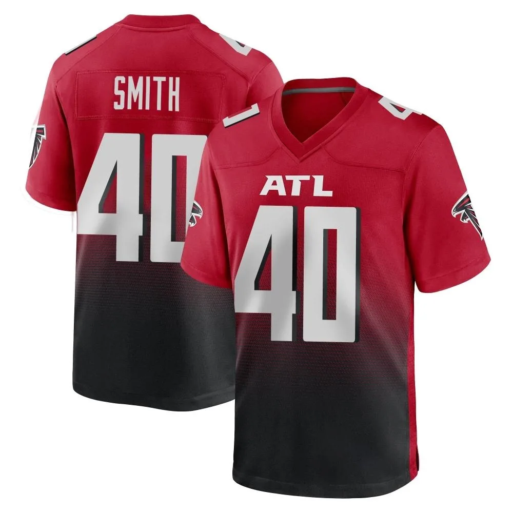 Keith Smith Atlanta Falcons Men's Nike 2nd Alternate Game Red Jersey Keith Smith Atlanta Falcons Men's Nike 2nd Alternate Game Red Jersey