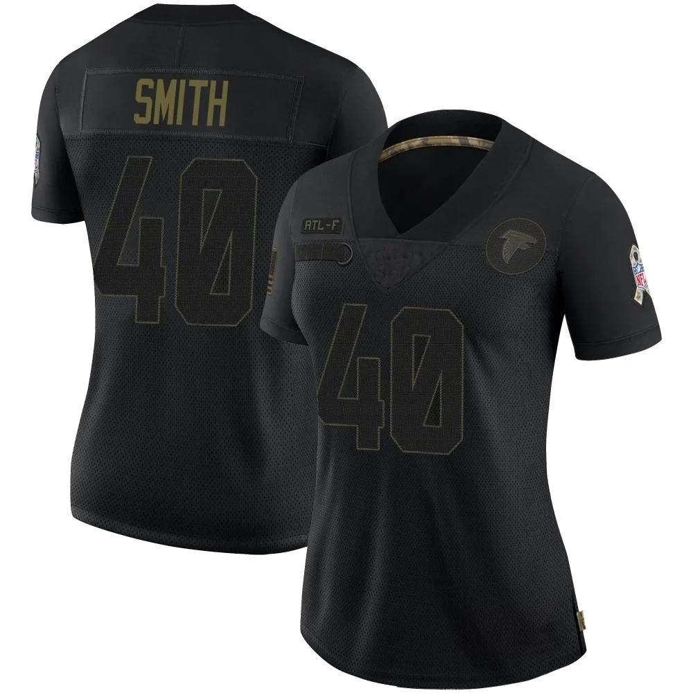 Keith Smith Atlanta Falcons Women's Nike 2020 Salute To Service Limited Black Jersey Keith Smith Atlanta Falcons Women's Nike 2020 Salute To Service Limited Black Jersey