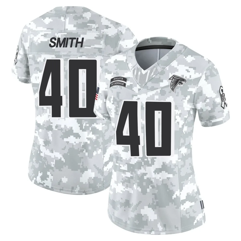 Keith Smith Atlanta Falcons Women's Nike 2024 Salute To Service Limited Arctic Camo Jersey Keith Smith Atlanta Falcons Women's Nike 2024 Salute To Service Limited Arctic Camo Jersey