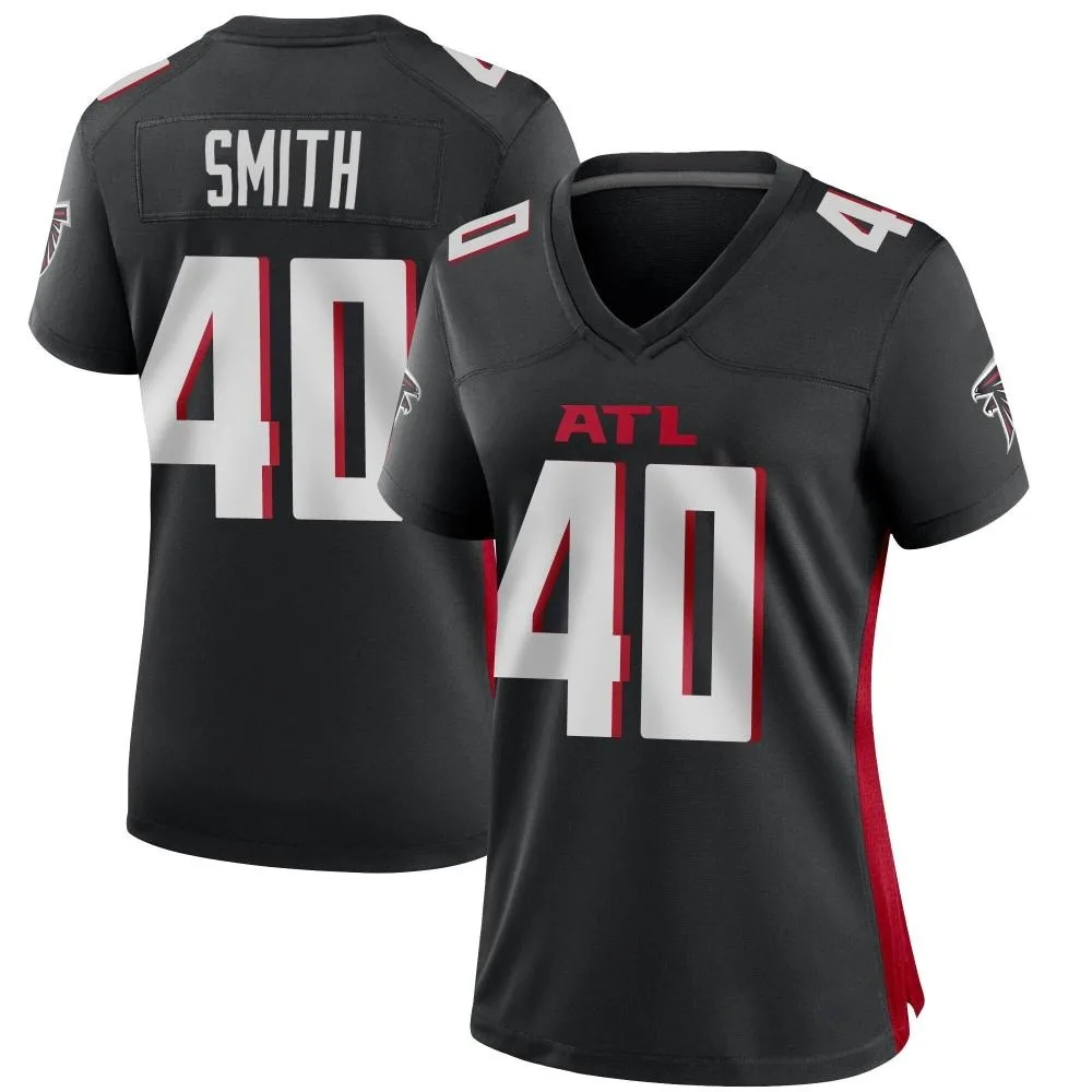 Keith Smith Atlanta Falcons Women's Nike Alternate Game Black Jersey Keith Smith Atlanta Falcons Women's Nike Alternate Game Black Jersey