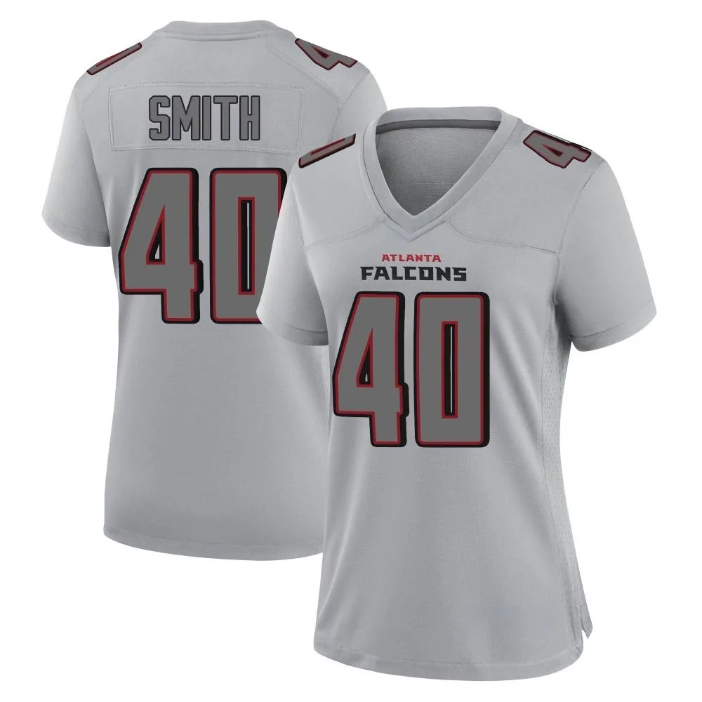 Keith Smith Atlanta Falcons Women's Nike Atmosphere Fashion Game Gray Jersey Keith Smith Atlanta Falcons Women's Nike Atmosphere Fashion Game Gray Jersey