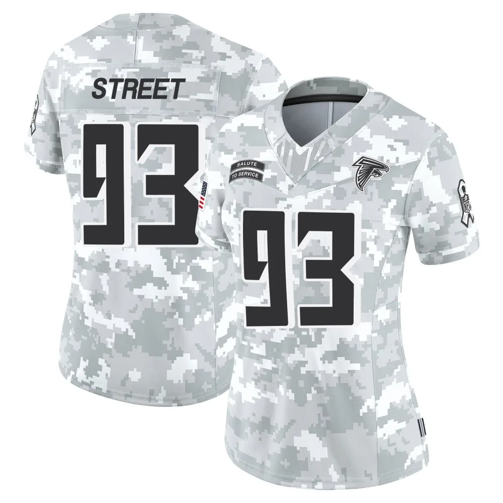 Kentavius Street Atlanta Falcons Women's Nike 2024 Salute To Service Limited Arctic Camo Jersey Kentavius Street Atlanta Falcons Women's Nike 2024 Salute To Service Limited Arctic Camo Jersey