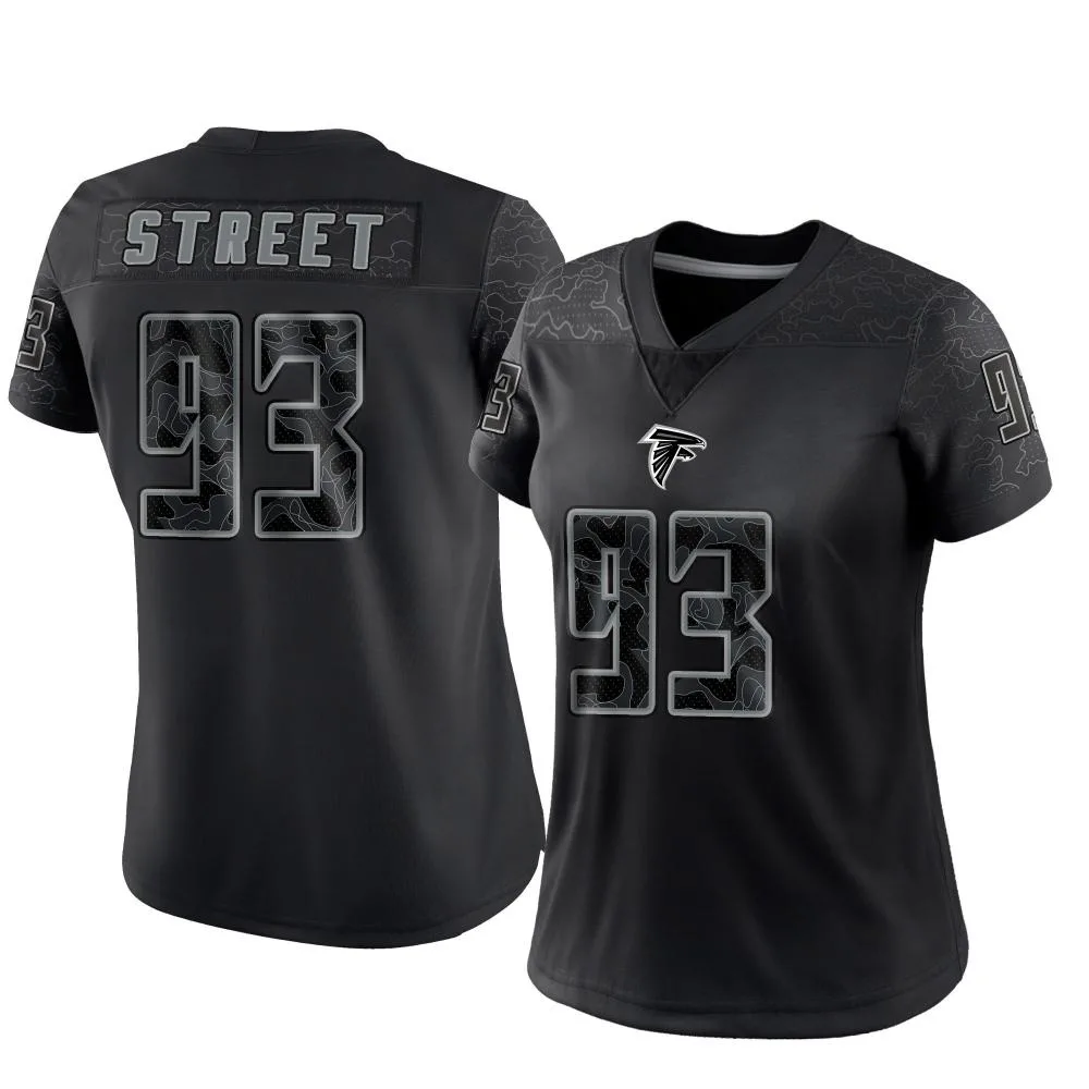 Kentavius Street Atlanta Falcons Women's Nike Reflective Limited Black Jersey Kentavius Street Atlanta Falcons Women's Nike Reflective Limited Black Jersey