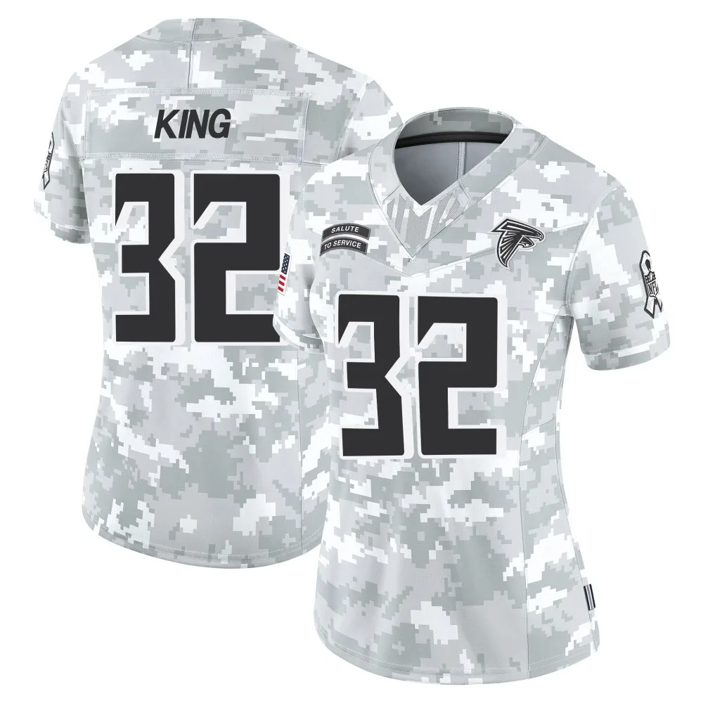 Kevin King Atlanta Falcons Women's Nike 2024 Salute To Service Limited Arctic Camo Jersey Kevin King Atlanta Falcons Women's Nike 2024 Salute To Service Limited Arctic Camo Jersey