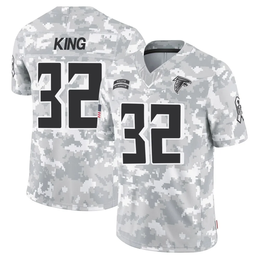 Kevin King Atlanta Falcons Youth Nike 2024 Salute To Service Limited Arctic Camo Jersey Kevin King Atlanta Falcons Youth Nike 2024 Salute To Service Limited Arctic Camo Jersey
