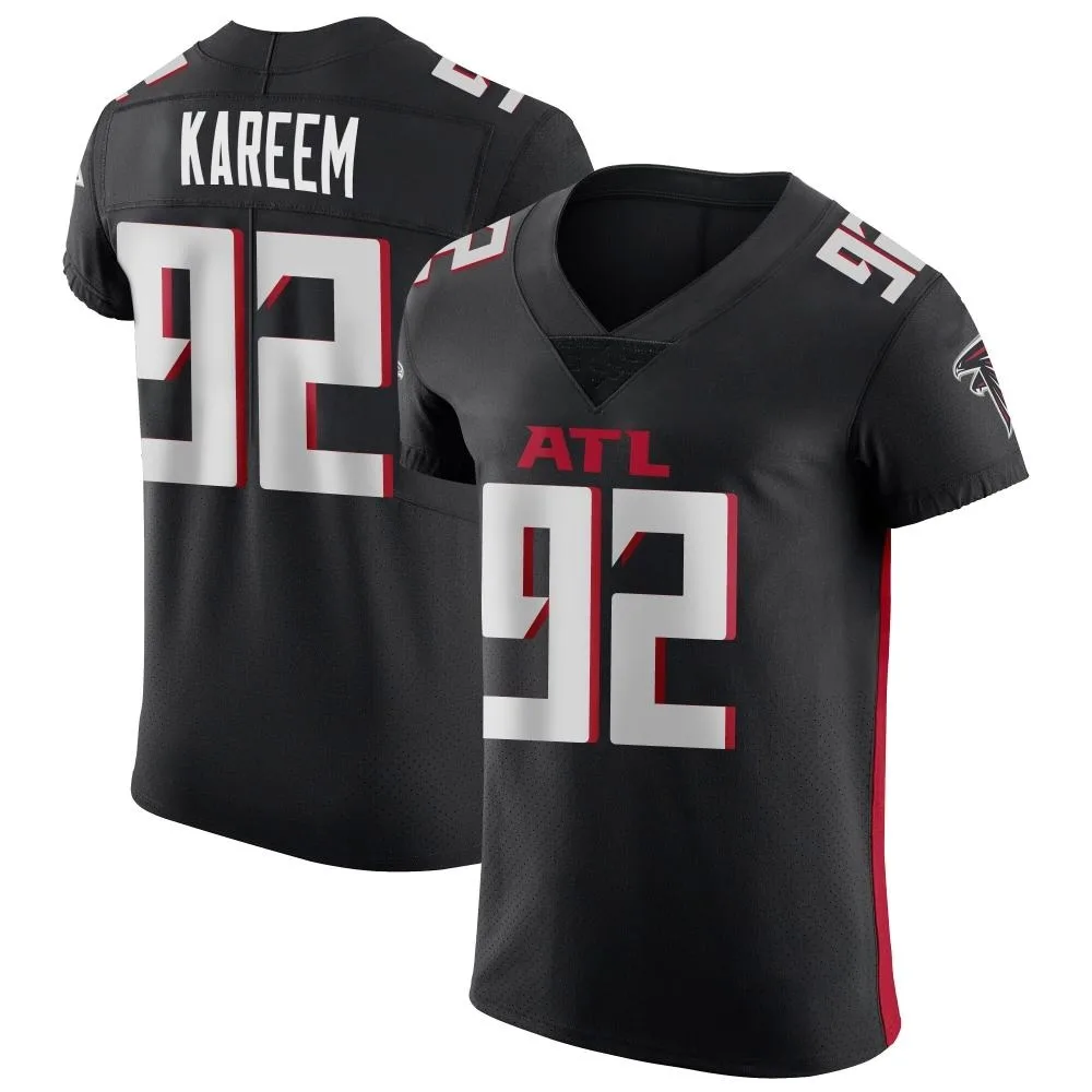 Khalid Kareem Atlanta Falcons Men's Nike Alternate Elite Black Jersey Khalid Kareem Atlanta Falcons Men's Nike Alternate Elite Black Jersey