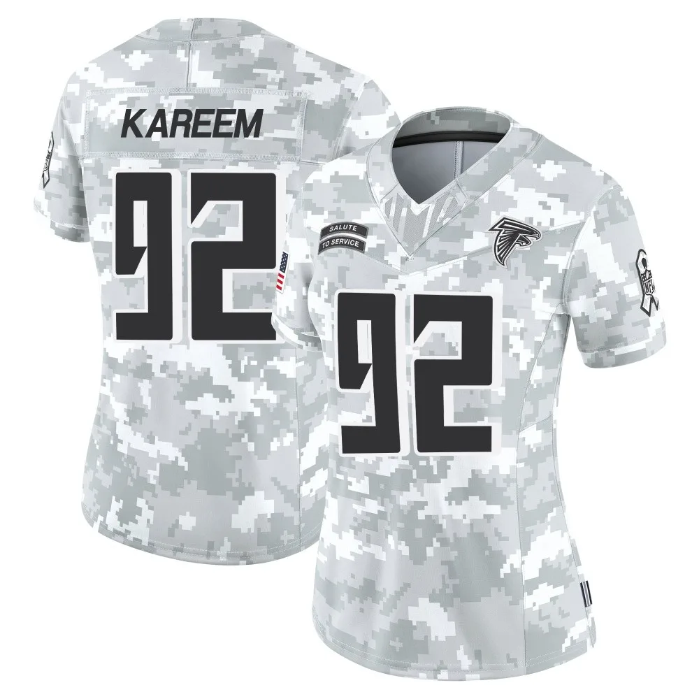 Khalid Kareem Atlanta Falcons Women's Nike 2024 Salute To Service Limited Arctic Camo Jersey Khalid Kareem Atlanta Falcons Women's Nike 2024 Salute To Service Limited Arctic Camo Jersey