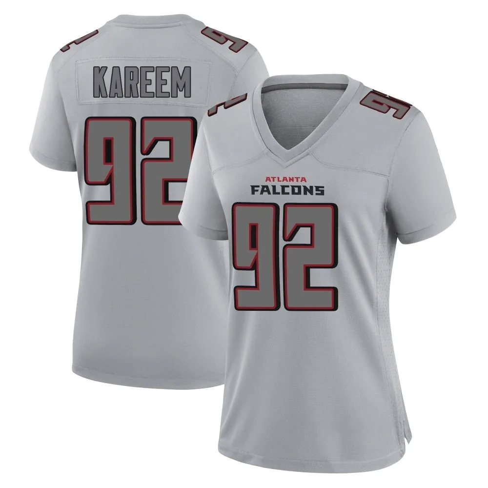 Khalid Kareem Atlanta Falcons Women's Nike Atmosphere Fashion Game Gray Jersey Khalid Kareem Atlanta Falcons Women's Nike Atmosphere Fashion Game Gray Jersey