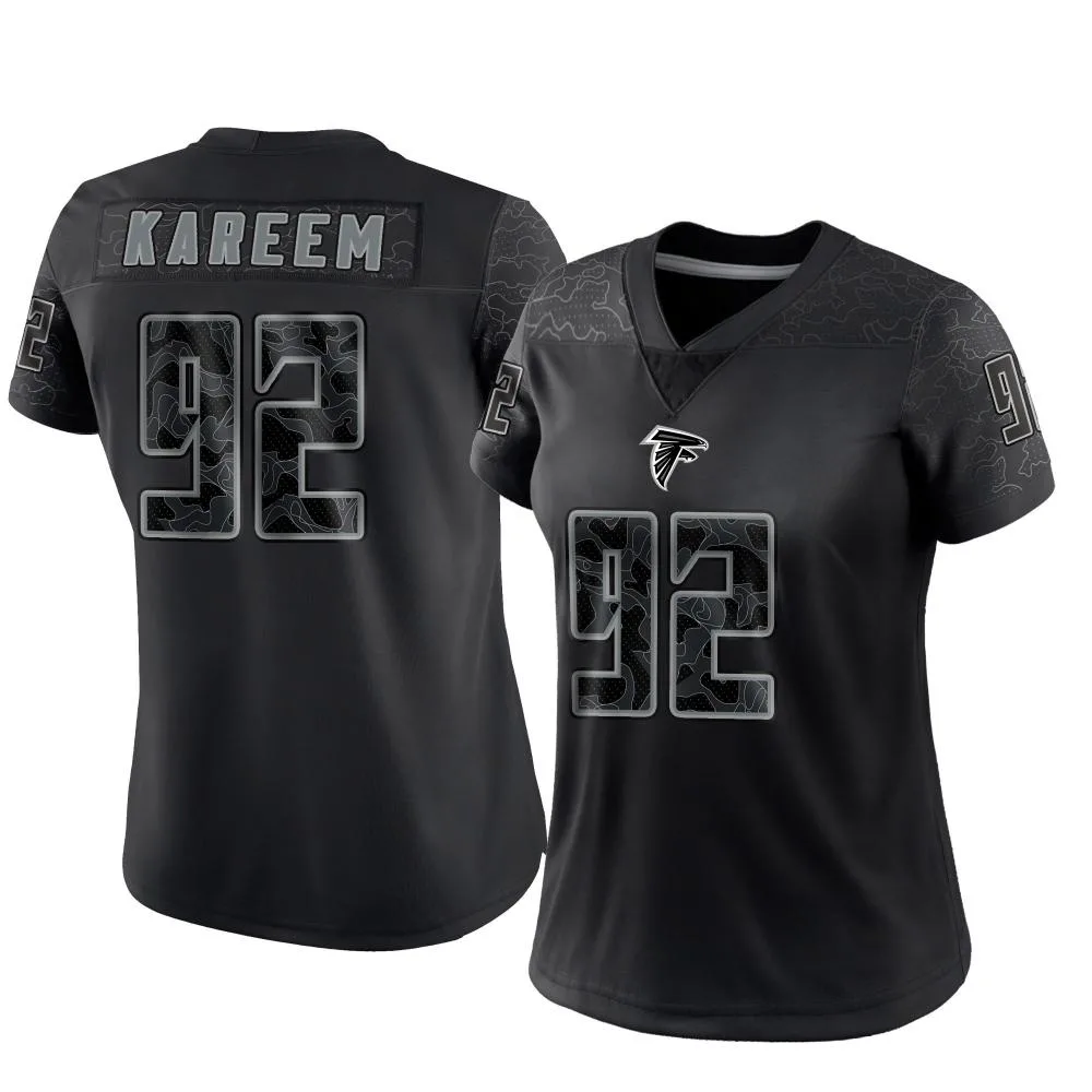 Khalid Kareem Atlanta Falcons Women's Nike Reflective Limited Black Jersey Khalid Kareem Atlanta Falcons Women's Nike Reflective Limited Black Jersey