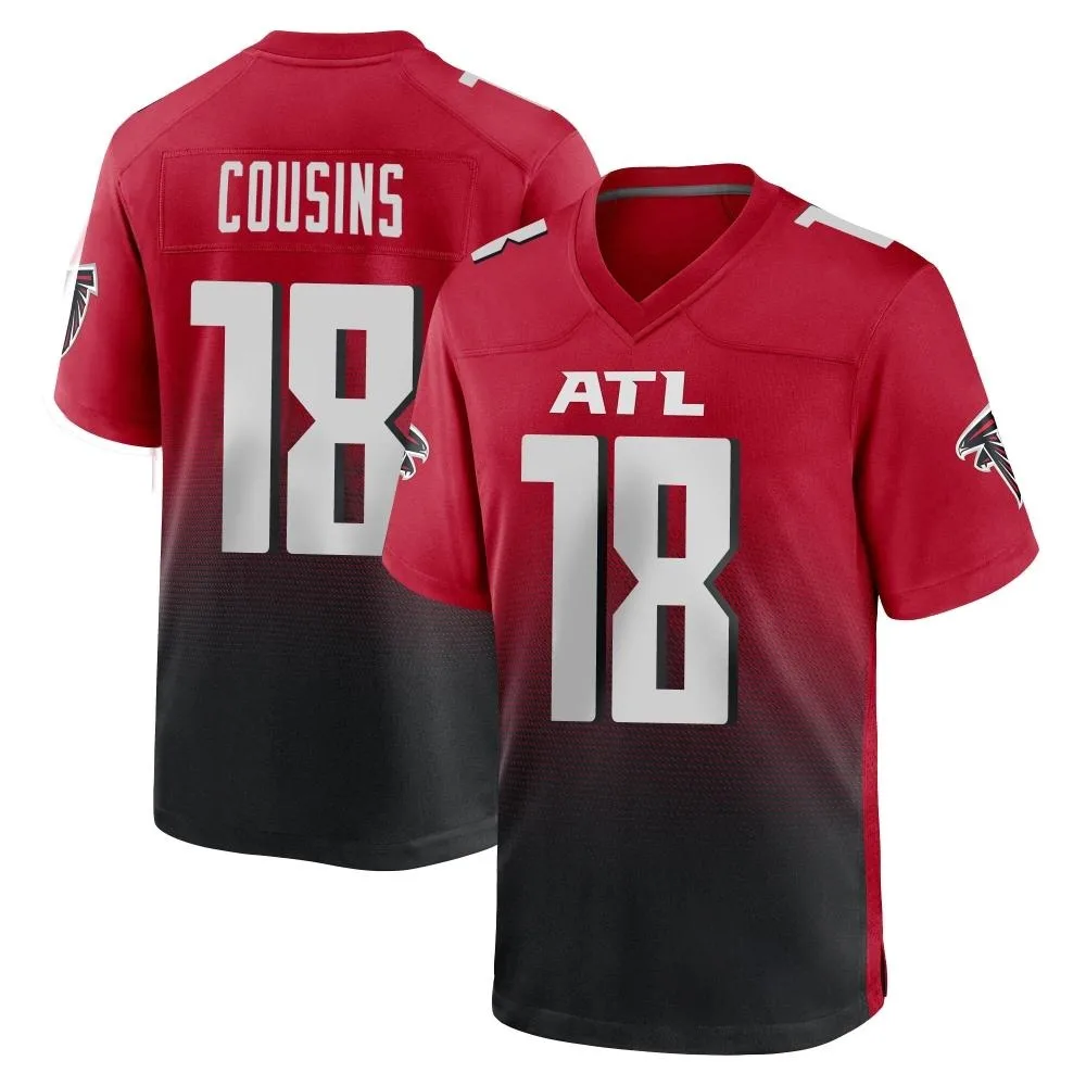 Kirk Cousins Atlanta Falcons Men's Nike 2nd Alternate Game Red Jersey Kirk Cousins Atlanta Falcons Men's Nike 2nd Alternate Game Red Jersey