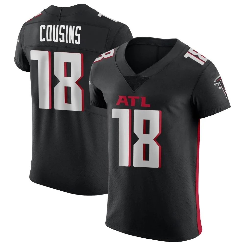Kirk Cousins Atlanta Falcons Men's Nike Alternate Elite Black Jersey Kirk Cousins Atlanta Falcons Men's Nike Alternate Elite Black Jersey