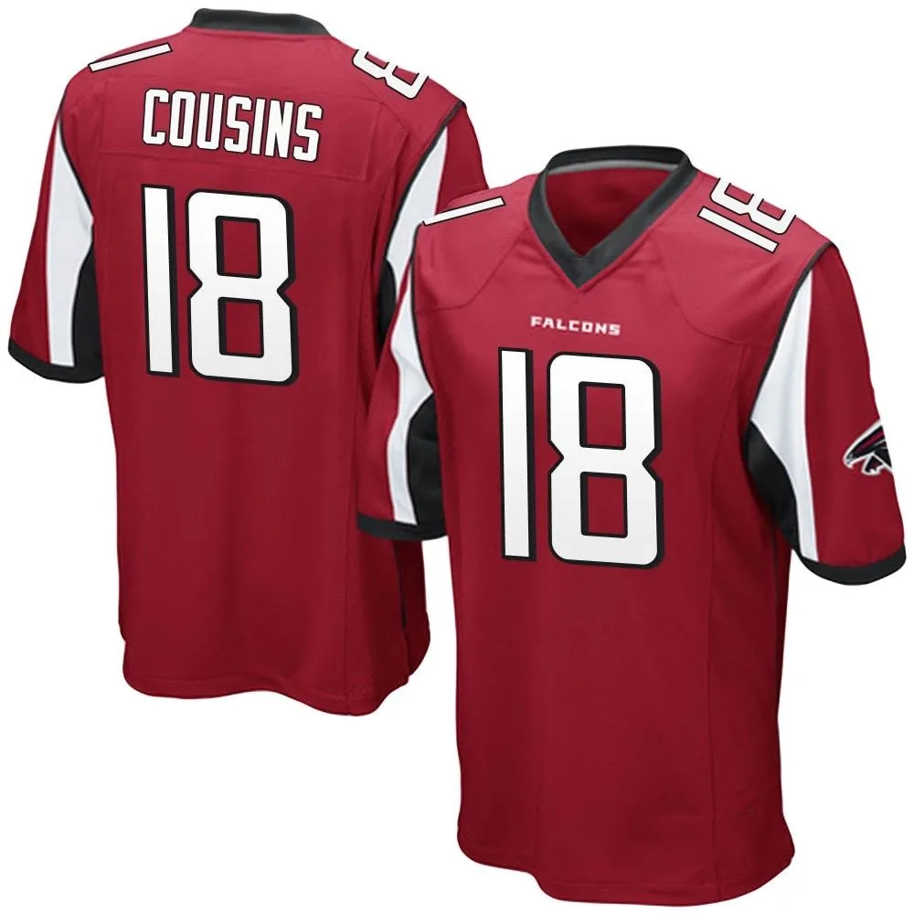 Kirk Cousins Atlanta Falcons Youth Nike Team Color Game Red Jersey Kirk Cousins Atlanta Falcons Youth Nike Team Color Game Red Jersey