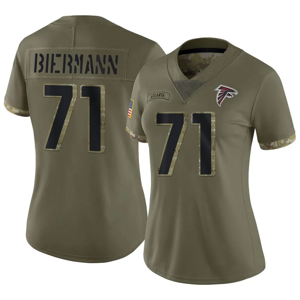 Kroy Biermann Atlanta Falcons Women's Nike 2022 Salute To Service Limited Olive Jersey Kroy Biermann Atlanta Falcons Women's Nike 2022 Salute To Service Limited Olive Jersey