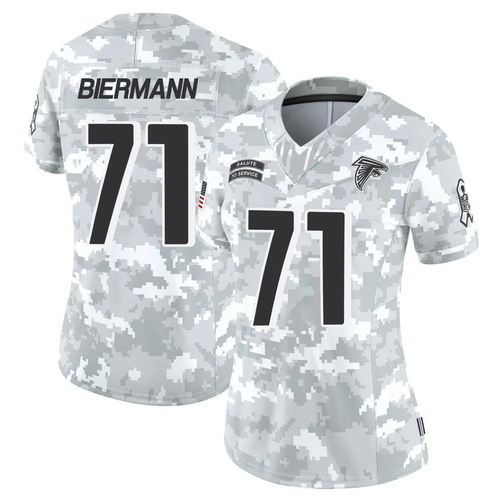 Kroy Biermann Atlanta Falcons Women's Nike 2024 Salute To Service Limited Arctic Camo Jersey Kroy Biermann Atlanta Falcons Women's Nike 2024 Salute To Service Limited Arctic Camo Jersey