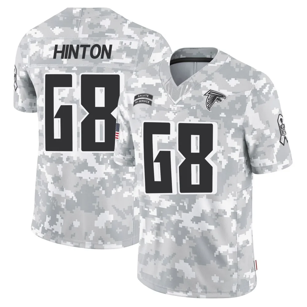 Kyle Hinton Atlanta Falcons Men's Nike 2024 Salute To Service Limited Arctic Camo Jersey Kyle Hinton Atlanta Falcons Men's Nike 2024 Salute To Service Limited Arctic Camo Jersey