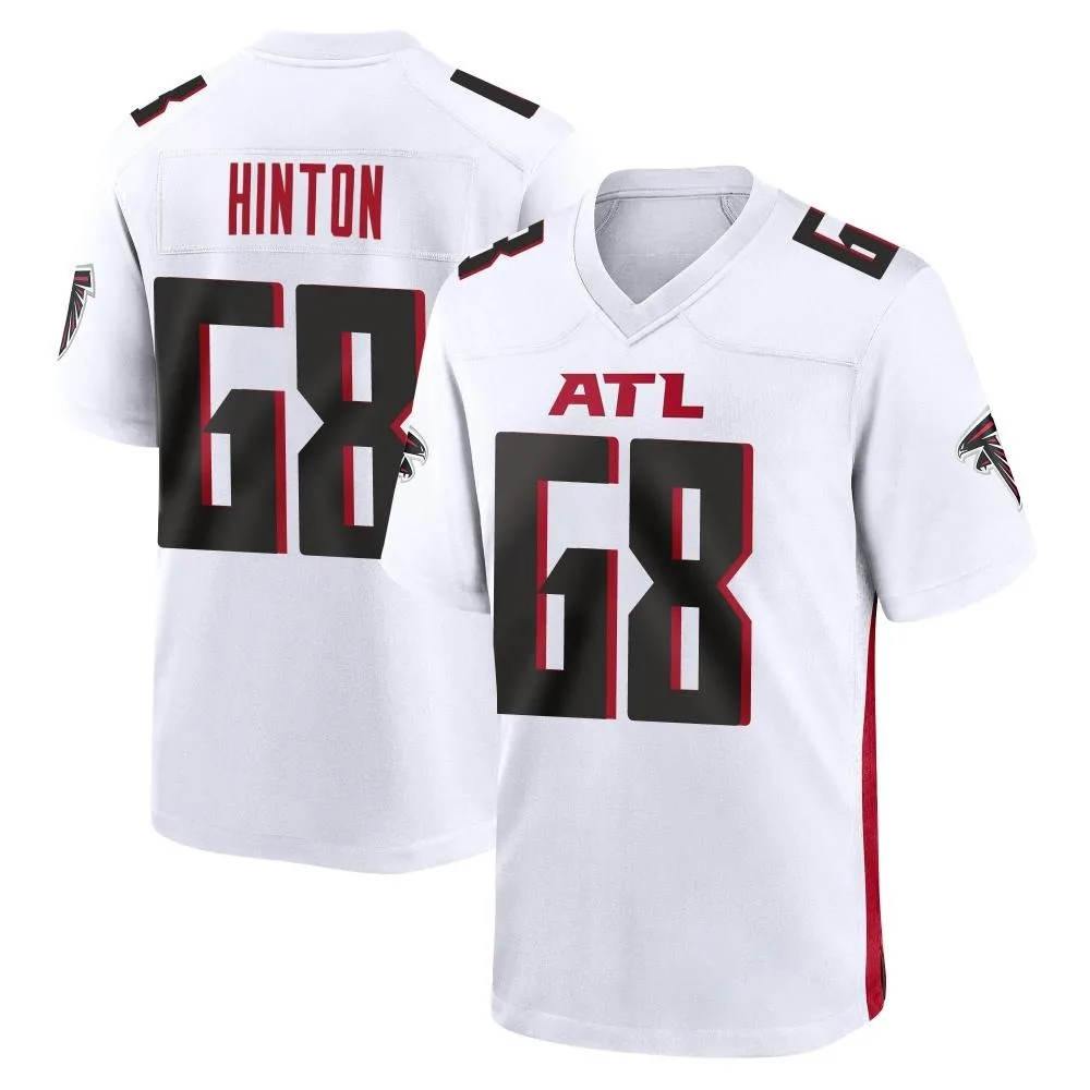 Kyle Hinton Atlanta Falcons Men's Nike Game White Jersey Kyle Hinton Atlanta Falcons Men's Nike Game White Jersey